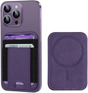 ExtreLife Upgraded for Magsafe Wallet, Strongest Magnetic Wallet for iPhone 17/16/15/14/13/12 Series, Magnetic Card Holder, Vegan Leather, Fit 7 Cards, Luxury Purple