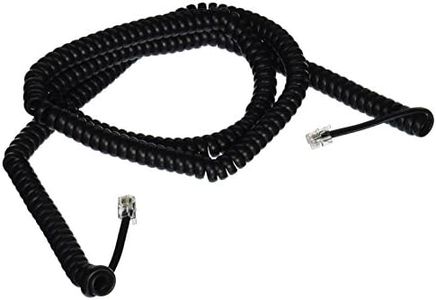 Belkin Pro Series Coiled Telephone Handset Cord (Black, 25 Feet)