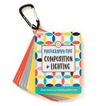 Photography Tips: Composition & Lighting Cheat Sheet Cards | Pocket-Sized Quick Reference Cards for Beginners | Snap Happy Mom (Bright)