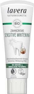 lavera Dentifricio Sensitive Whitening - Protezione 5 volte - sbiancamento naturale - delicato sullo smalto - Corpo in cellulosa di bambù e fluoruro di sodio - Vegano - 75 ml