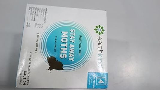 EarthKind Stay Away Moths - Moth Deterrent for Closet, Pantry & More - DIY Pest Control Pouches for Moths - with Cedarwood Oil & Geranium Oil - 4-Pack