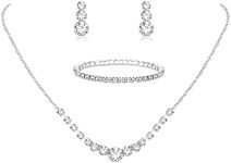 Jstyle Silver Bridal Jewelry Set Rh