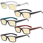 Eyekepper 5-pack Blue Light Blocking Glasses Yellow Tinted