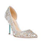 Betsey Johnson Women's Chic Pump, Silver, 8.5