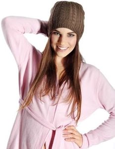 Cashmere Boutique: 100% Pure Cashmere Unisex Toque Hat Beanie (Color: Crimson Red, Size: Large/Extra Large)