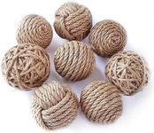 Decorative Balls Set of 8, Sisal Ro