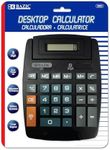 BAZIC Desktop Calculator 8-Digit Adjustable Display, LCD Large Botton, Standard Function Electronics Calculators, Black, 1-Pack