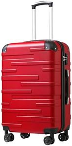 Coolife Luggage Suitcase Carry-on Hardside Travel Luggage TSA Lock Spinner Telescopic Handle