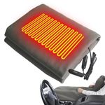 Car Heated Blanket, 12V 25W Constant Temperature AntiOverheat Travel Heating Blanket, Electric Heated Throw Blankets with 4 Heat Settings and Auto Shutoff Function, for Car, RV, Cold Weather