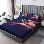 American Flag Sheets Twin Size, US 