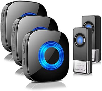 Wireless Doorbell PHYSEN Door bell Chimes with Mute Mode, 58 Ringtones