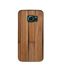 Amazon Brand - Solimo Designer Wooden Art 3D Printed Hard Back Case Mobile Cover for Samsung Galaxy S6 Edge