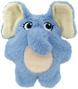 KONG - Snuzzles Kiddos Elephant - Indoor Cuddle Squeaky Plush Dog Toy - for Small Dogs