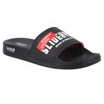 WELCOME EXTRA SOFT Men's Classic Casual SLIDERS/SLIPPERS for Adult | | Stylish & Anti-Skid | Waterproof & Everyday Use for Gents/Boys, M HYBRID-BLK_6