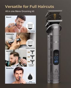 Vgrpro Men’s Hair Clippers – Gray Electric Trimmer
