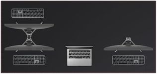 ZORESYN Office Desk Pad 74.8x35.4inch, Large Mouse pad Desk Mat, Waterproof PU Leather Desk Blotter Protector Desk Accessories with Non Slip Base for Home Office (Black)