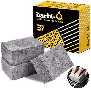 Barbi-Q Grill Cleaning Bricks - Grill Stone | Griddle Cleaner Block - Pumice Stone Brick Cleaner for BBQ | Grills | Racks | Flat Top Grill | Pool | Toilet Cleaner - (Pack of 3)