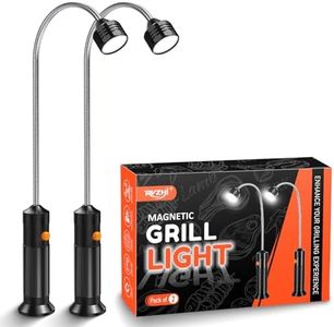 Grill Light BBQ Grilling Accessories: Unique Birthday Gifts for Men, Anniversary Mens Gifts Ideas for Husband, Outdoor Bright Magnetic LED BBQ Light, Smoker Grill Accessories Grill Tools, 2 Pack