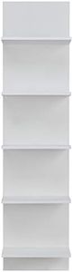 Danya B. Decorative Wall Mount Vertical Shelving Unit – Modern Column Shelves (White)