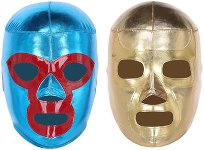 Nacho Libre and Ramses (2 Pack) | Authentic Lucha Libre Costume - Adult Size | Mascaras de Luchador by Three Mask | Made in Mexico