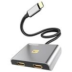 USB C to Dual HDMI Adapter 4K@60hz,