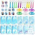 AllLeeGay 48 pcs Frozen Party Bag Fillers, Frozen Party Favor, Frozen Themed Party Supplies Birthday Party Decoration Perfect for Kids Prizes Birthday Party Theme Favours School Carnival Reward (A)