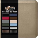 Gorilla Grip Anti Fatigue Standing Desk Mat, Thick Cushioned Kitchen Floor Mats, Washable, Stain Resistant, Supportive Comfort Padded Rug, Large Ergonomic Office Antifatigue Runner Pad, 32x20, Taupe