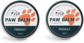 PureVie Natural Paw Balm for Dogs - 2Pcs, 100% Organic Paw Pad Balm for Pets, Repairs & Restores Dry, Cracked & Damaged Paws, 2 oz Canine Paw Moisturizer for Cracked Paws