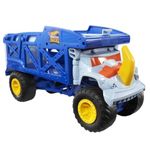 Hot Wheels Monster Trucks Toy Hauler, Oversized Truck Carries & Stores 12 1:64 Scale Monster Trucks or 32 Cars, Monster Mover Rhino