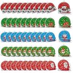 THE TWIDDLERS - 50 Mini Christmas Pinball Toy Games, 6cm - Assorted Festive Designs for Kids, Christmas Crackers, Stocking Party Gift Bag Fillers and Favours