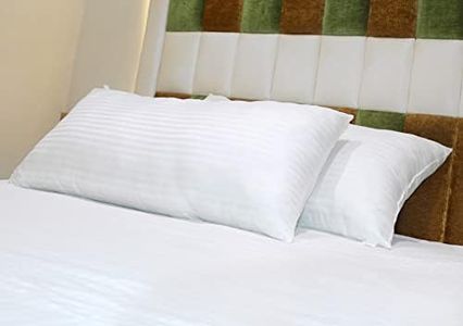 VLYSIUM Bed Polyester Filled Pillows For Sleeping King Size Pillow 20 X 36 Inch Set Of 2, Hollow Conjugated Pillow Home & Hotel Collection Fluffy Pillows Soft, Pack Of 2, White