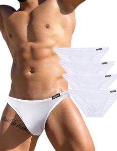 Avidlove Underwear Men's 4 Pack Classic Low Rise Stretchy Hip Briefs Bikini