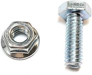 1/4-20 x 3/4" Hex Head Bolt and Serrated Nut Combo; 500 Unit Pack