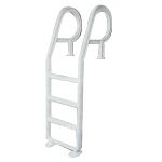 Olympic | Resine Ladder for above Ground Swimming Pools| Heavy Duty | Fits 48-54-Inch High Decks | Won't Corrode | Perfect for Salt Water Pools