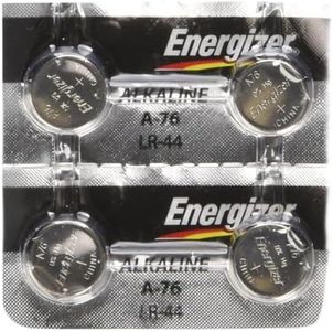 Energizer LR44 1.5V Button Cell Battery x 4 Batteries (Replaces: LR44, CR44, SR44, 357, SR44W, AG13, G13, A76, A-76, PX76, 675, 1166a, LR44H, V13GA, GP76A, L1154, RW82B, EPX76, SR44SW, 303, SR44, S303, S357, SP303, SR44SW) "Energizer Brand Name Batteries"