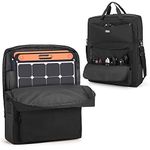 HODRANT Solar Panel Storage Bag Compatible with Jackery SolarSaga 100W 100X 200W, Padded Travel Carrying Case for 2 Battery Panels, Double-Layer Solar Panel Carrier with Shoulder Strap, Patent Design