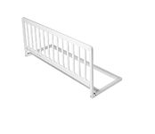 Safetots Narrow Wooden Bed Guard, White, 38cm High x 90cm Wide, Toddler Bedrail for Safety, Secure Child Bed Rail, Pre-Assembled, Easy Installation