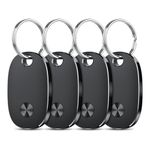 Air Tags-4 Pack, Bluetooth Tracker Works with Apple Find My APP (iOS Only), Keys Finder and Item Locator for Luggage, Backpack, Suitcases, Replaceable Battery, IP67 Waterproof Tracking Tag