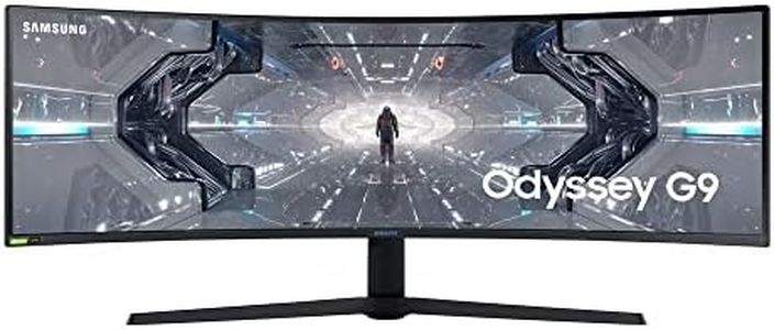 Samsung Monitor Gaming Odyssey G9 (C49G95), Curvo (1000R), 49", 5120x1440 (Dual QHD), 32:9, HDR1000, HDR10+, VA, 240 Hz, 1 ms, Freesync Pro, G-Sync, HDMI, USB 3.0, Display port, Ingresso Audio, HAS