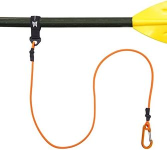 MOPHOEXII Paddle Leash Safety Rod Bungee Rod Holder Gripping Gear,Kayak Paddle Tether Lightweight Coiled Kayak Paddle Leash for SUP Kayaking Canoing Fishing Boating