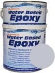 Damp Proof Epoxy Resin Water based Paint for Garages, Walls, Basements and Tanks - 1L (Grey)