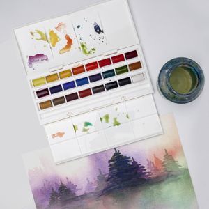 Winsor & Newton Cotman Watercolour Paint Set – 24 Pan Palette