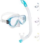 Cressi Kid's Ondina VIP Snorkelling Combo Set - Clear/Aquamarine