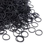 Mini Rubber Bands 20mm Black Soft Elastic Hair Bands 1000PcsThick Natural Rubber Bands Strong Elastic Bands for Tie Dye, Hair Home, Pens, Crab,Catapults, Bills, Bank Paper, Office Supplies