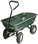 Netagon Outdoor Garden Cart Large 60L Heavy Duty 250kgs 4 Wheel Trolley Dump Wheelbarrow Tipping Truck Trailer with Handle