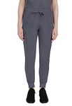 Healing Hands Purple Label Women Scrubs Pant Toby Jogger 9244, Pewter, X-Small Tall