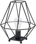 Albany Floor Lamp Metal 40 W Black L 26 x H 33 cm