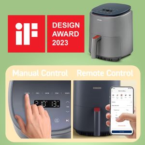 COSORI 3.8L Air Fryer Lite – Grey Compact Healthy Cooker