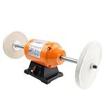 TOOLSPACE Bench Buffer Polisher, 8 Inch Buffing & Polishing Machine for Metal, Jewelry, Knives, Wood, Jade and Plastic (8inch)