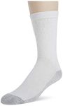 Fruit Of The Loom Men's 6 Pack Cushion Crew Socks, White, Shoe: 6-12
